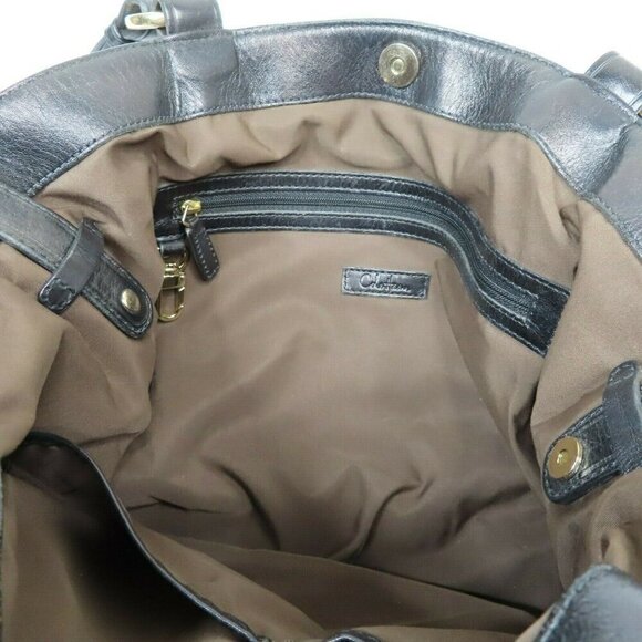 Cole Haan Tantivy Chestnut Brown Haircalf Cowhide Shoulder Bag Purse Handbag - Picture 6 of 9